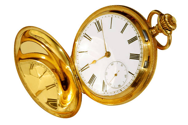 istock Gold pocket watch 2218734922