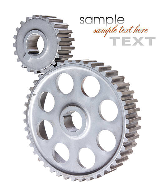 gears of mechanisms isolated on a white background