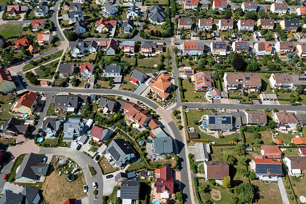 istock Residential neighborhood from above 2218738046