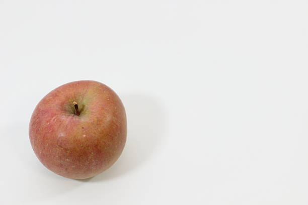 Apple close up isolated on white background.
