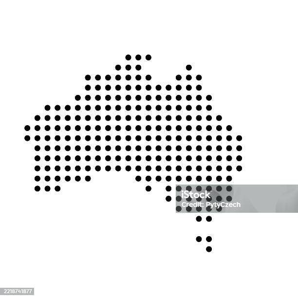 Abstract Colored Australia Map Australia Dotted Vector Map Stock Illustration - Download Image Now ...