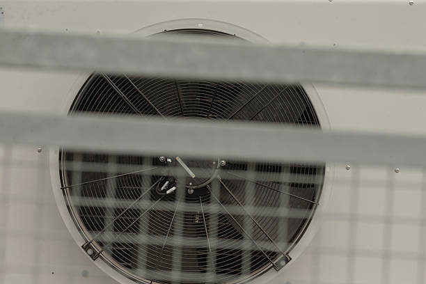 istock Closeup image showcasing a fan that is part of a ventilation system 2218745847