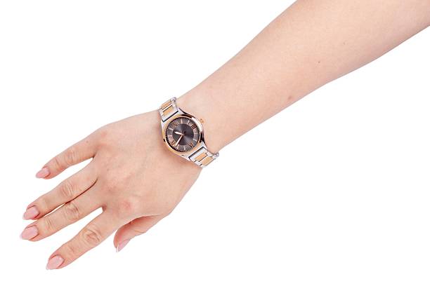 istock watch in hand on a white background 2218745936
