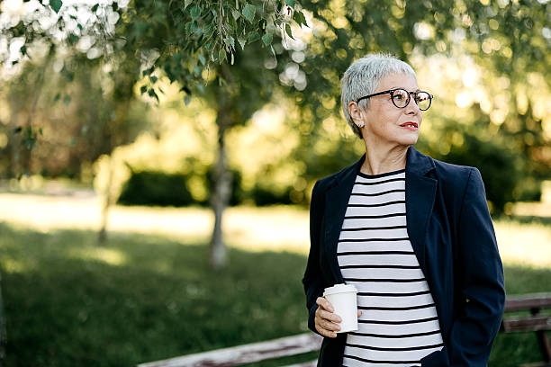 Woman enjoying coffee