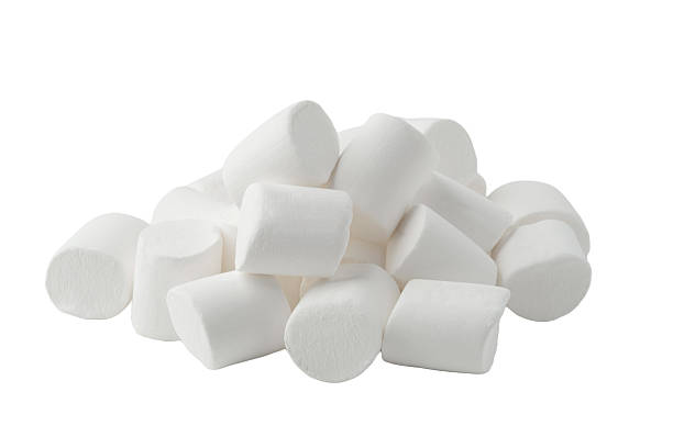istock A pile of white marshmallows on a white background 2218752612