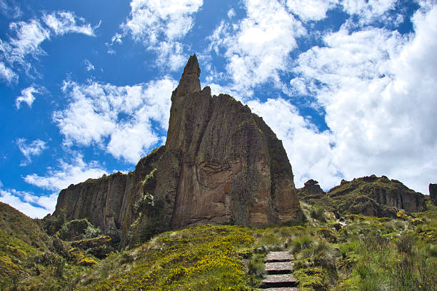 Peru, Cajamarca, Cumbemayo, archaeological site, located in northern Peru, home to a fascinating system of canals carved into the rock