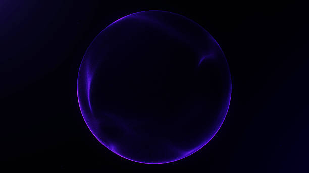 istock Elegant purple glowing sphere with soft light and minimal texture. Ideal for futuristic designs, sci-fi UI, and clean digital concepts. 2218759513