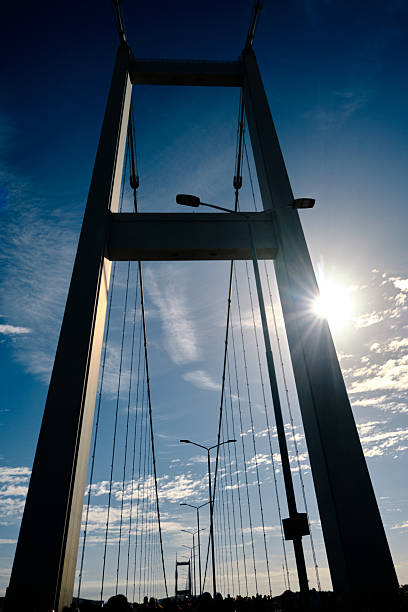 A closeup view of the structure of