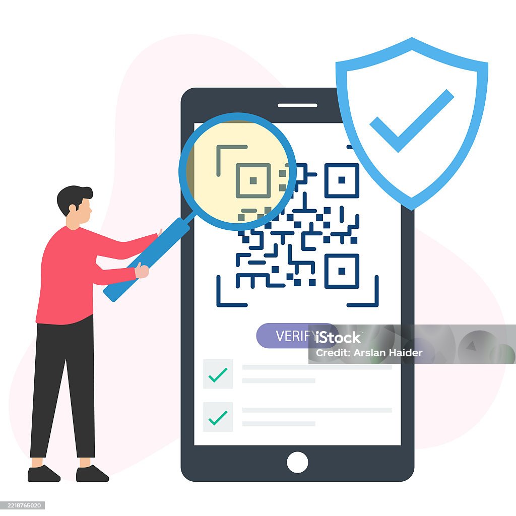 Validator Qr Code Qr Verification Or Code Scanning Qr Authentication Or Identity ...