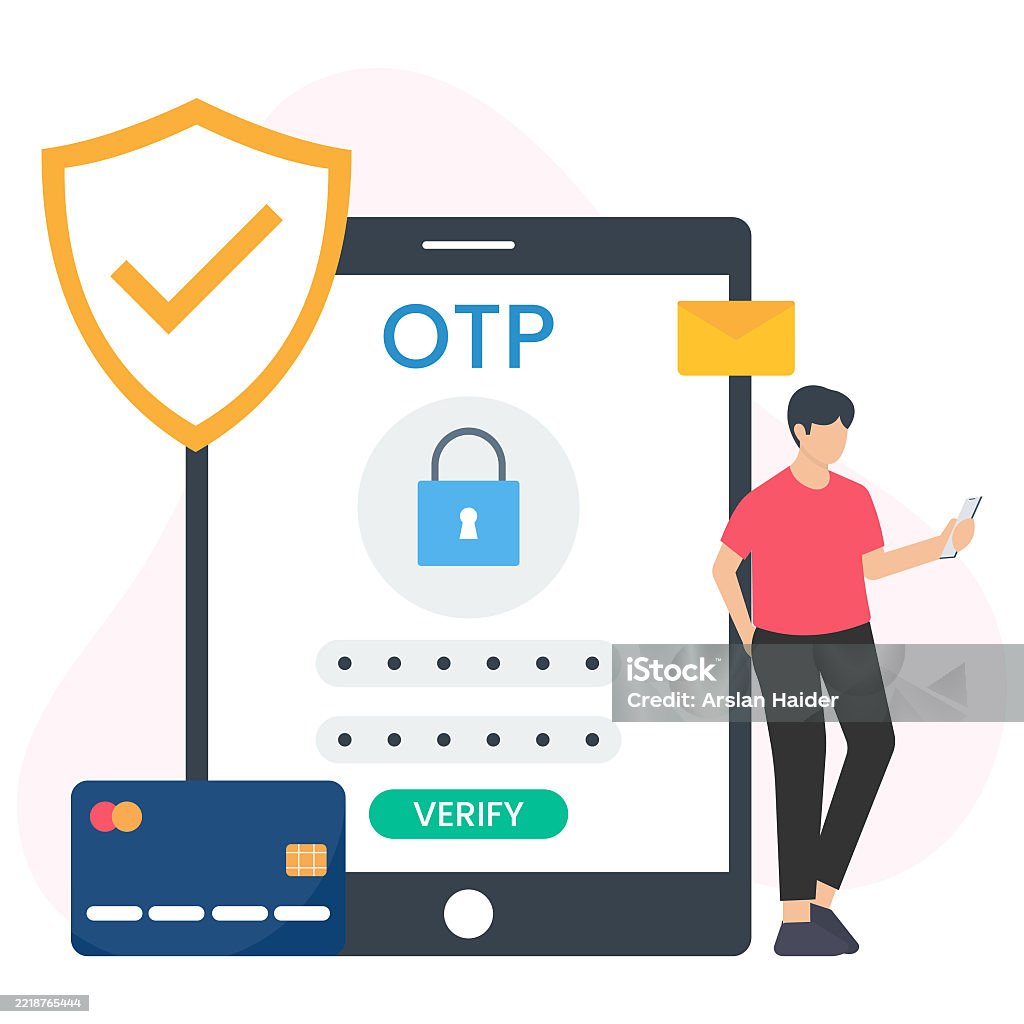 Otp Encryption Otp Security Or Onetime Password Protection Multifactor Authentication ...