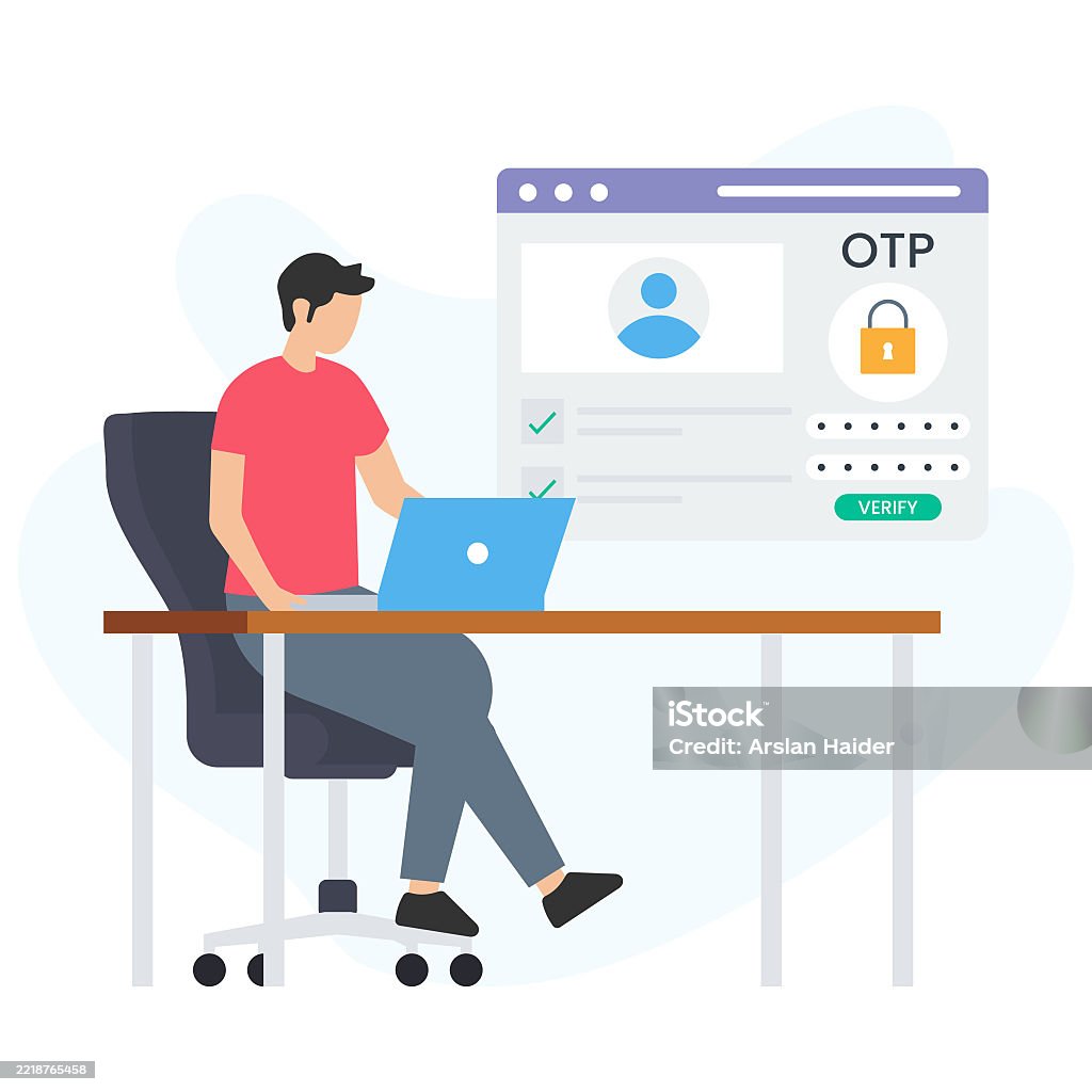 Onetime Password Or Temporary Password Authentication Code Or Secure ...