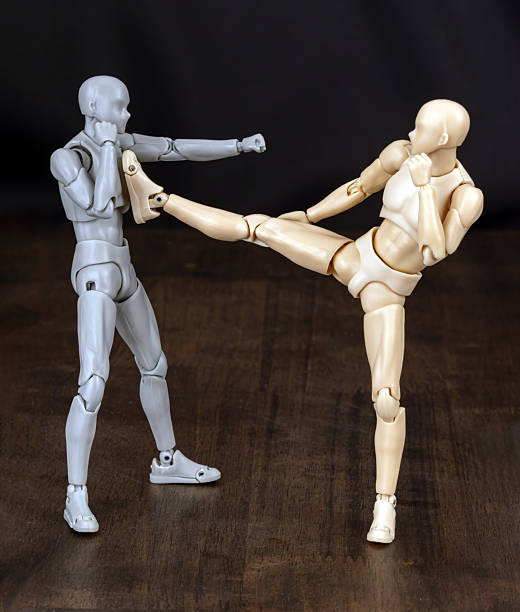 istock Mon Yan Lak (Mon Pushes the Pillar) Figurines, 7 of 15 Standard Mae Mai Muay Thai Techniques. 2218767365