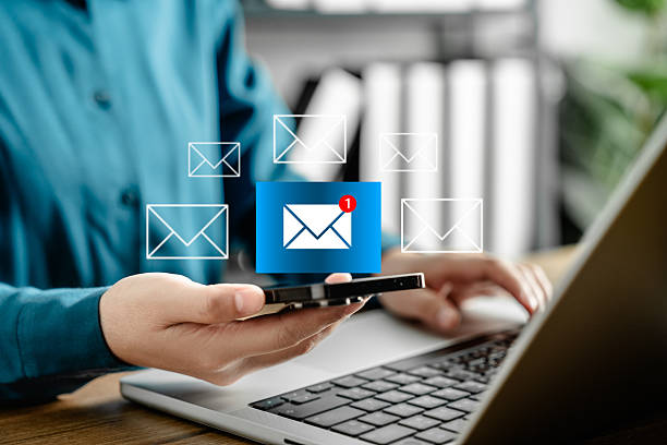 istock Businesswoman Checking Email on Smartphone, Mobile Office Communication, Remote Work, Digital Messaging, Business Correspondence, and Online Connection in Modern Professional Environment 2218767532