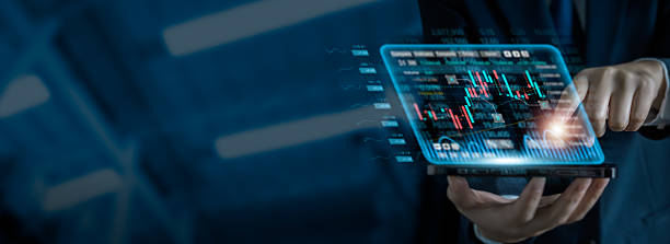 istock Businessman analyzing digital stock market data on futuristic virtual screen smartphone. Technology concept for online trading, financial investment, and modern finance in digital business environment 2218767976