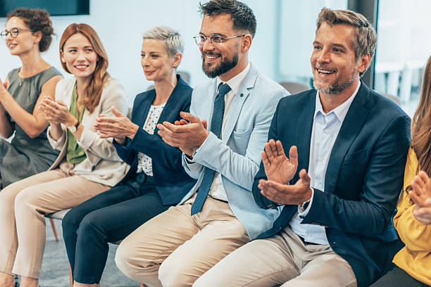 istock Business people applauding 2218769432
