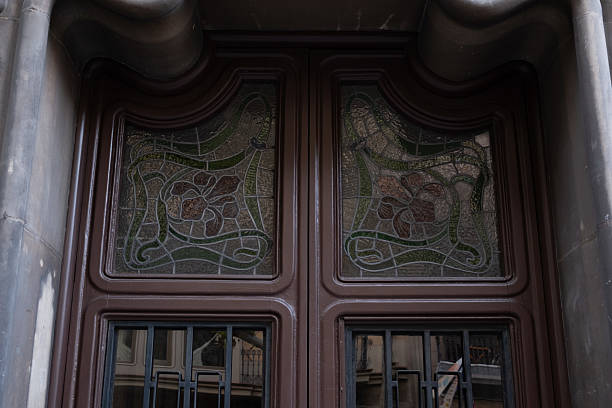 istock Art Nouveau building facade in Barcelona, Spain. 2218774112