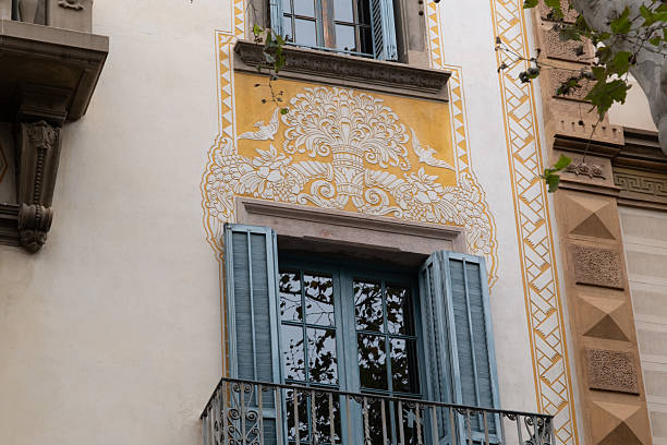 istock Art Nouveau building facade in Barcelona, Spain. 2218774976