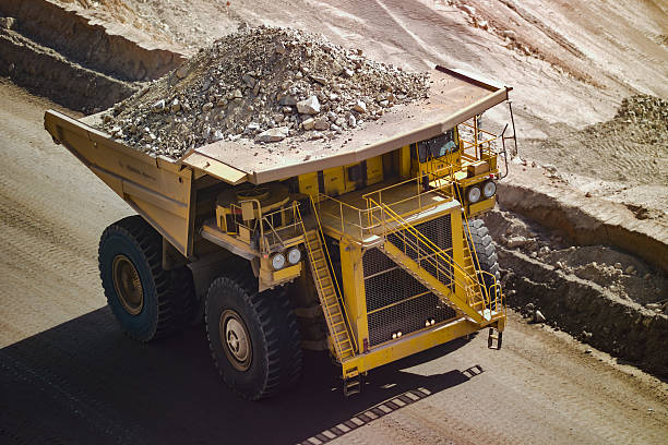 istock A large mining truck navigates through a copper mine in Chile, loaded with a substantial amount of excavated ore. 2218775512