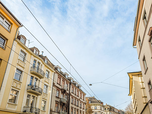 istock Street view of downtown Mannheim, Germany 2218776825