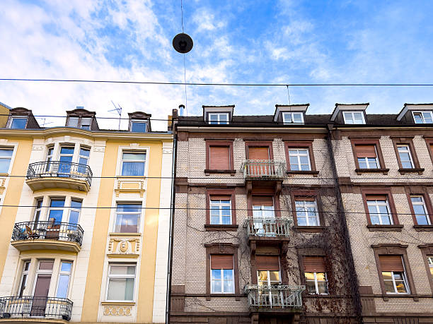 Antique building view in Mannheim, Germany
