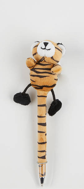 istock Tiger-striped fluffy pen isolated nature background with clipping path 2218777028