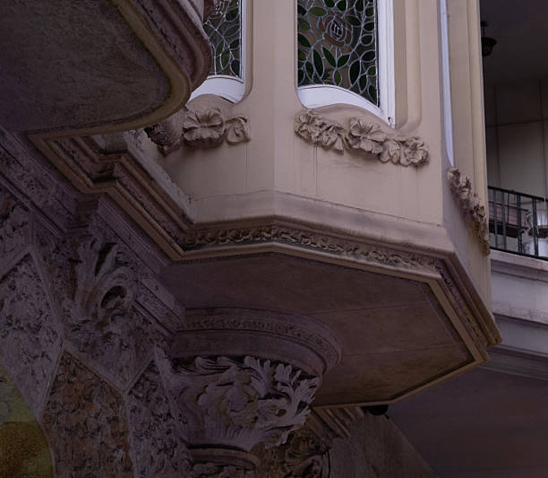 istock Art Nouveau building facade in Barcelona, Spain. 2218777326
