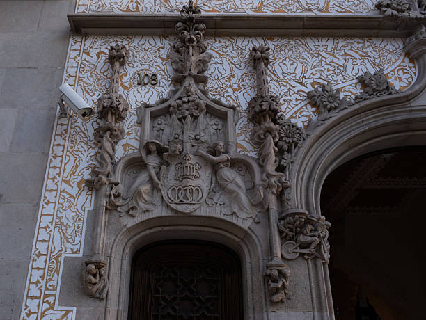 istock Art Nouveau building facade in Barcelona, Spain. 2218779614
