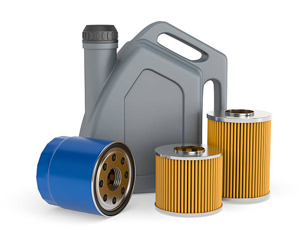 istock Car oil filter and lube on white background. Isolated 3D illustration 2218779632