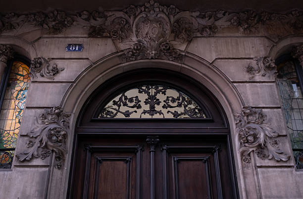 istock Art Nouveau building facade in Barcelona, Spain. 2218779684