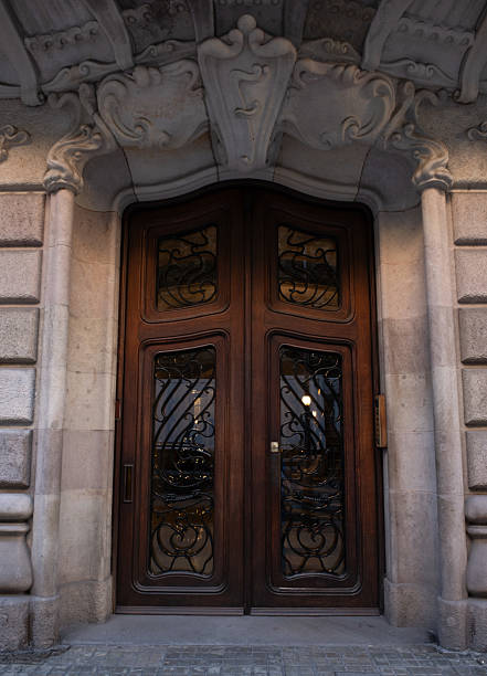 istock Art Nouveau building facade in Barcelona, Spain. 2218779699