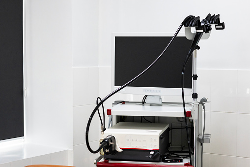 Modular Endoscope System A Modern Endoscopy System With A Large Monitor Processing Unit And ...