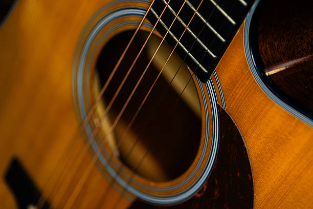 istock Close-Up of Acoustic Guitar Strings 2218783305