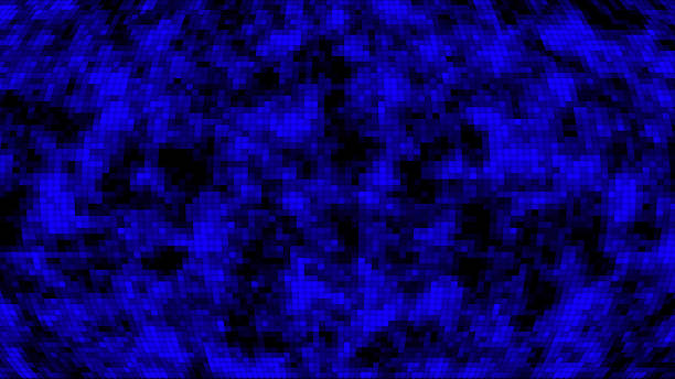 Futuristic Blue color pixelated geometric technology background