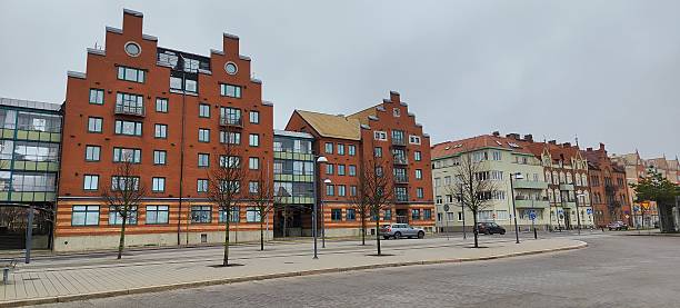 istock Architectural contrast in Trelleborg, Sweden 2218794847