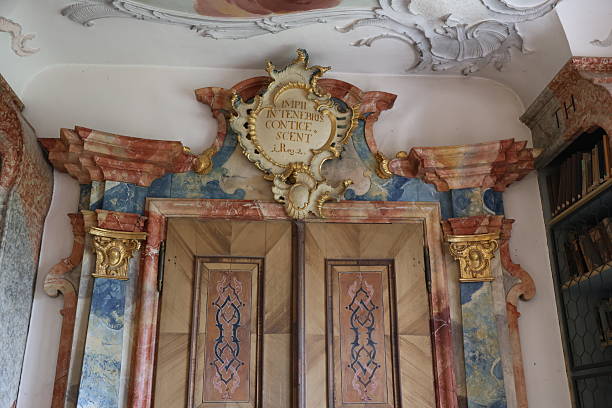 Interior design of Wiblingen monastery library