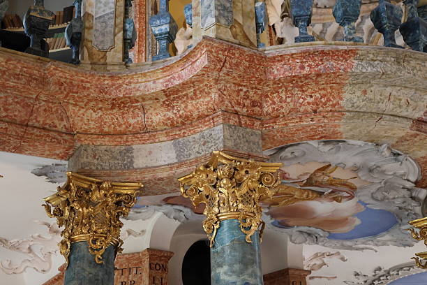 Interior design of Wiblingen monastery library