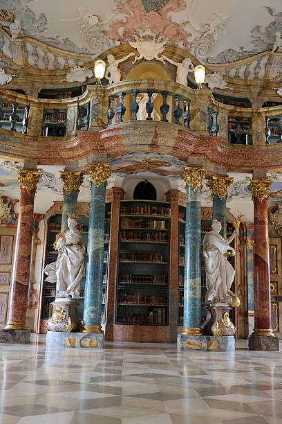istock Interior design of Wiblingen monastery library 2218800003