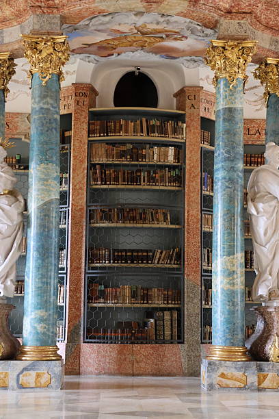 istock Interior design of Wiblingen monastery library 2218800024