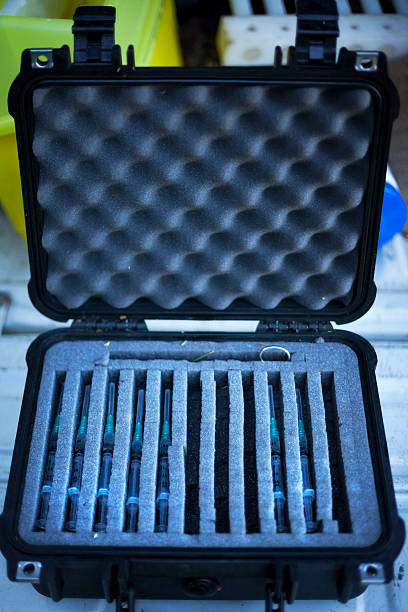 istock A secure case containing syringes for veterinary use, South West England. 2218801560