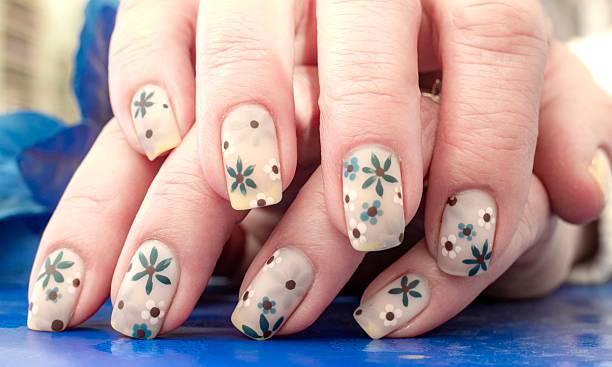 istock Floral Inspired Nail Art Design 2218806035