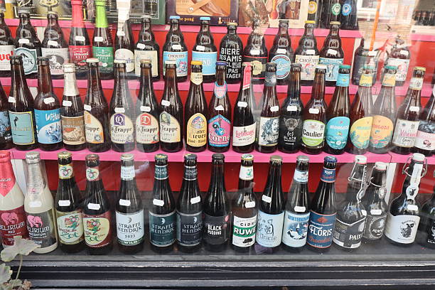 istock Window Display Of Bottles Of Beverages 2218812415