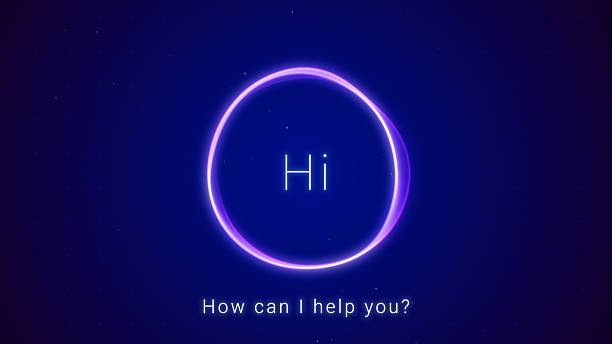 istock abstract AI text to speech voice generation app concept, smart personal assistant chat bot talking, futuristic machine learning smartphone technology background, business customer service support 2218812817