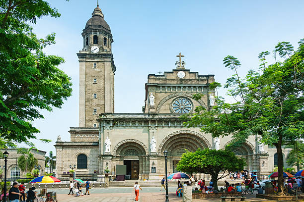 Manila Cathedral in old town Manila, Philippines.