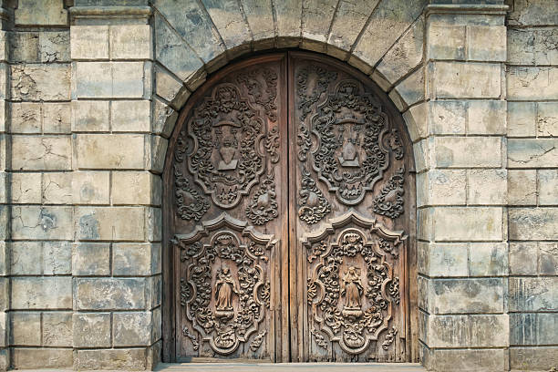 Beautiful mexican wood door