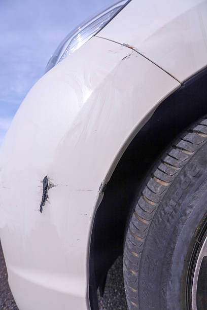istock Scratches on the car bumper. 2218824510