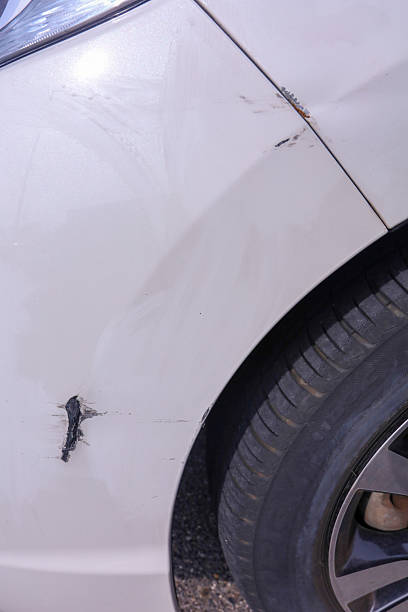 istock Scratches on the car bumper. 2218824521