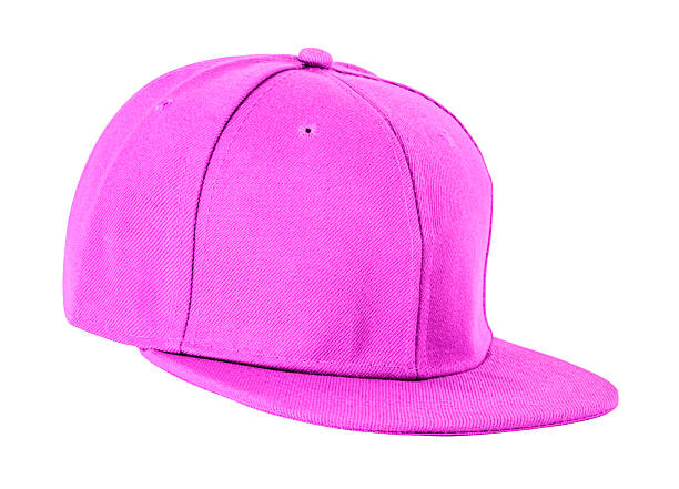 istock Modern fuchsia flat cap side view isolated on white background 2218833422