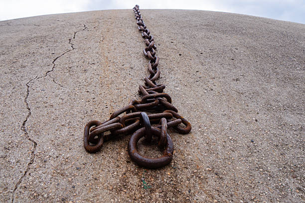 Sailing ship accessories - anchor chain.