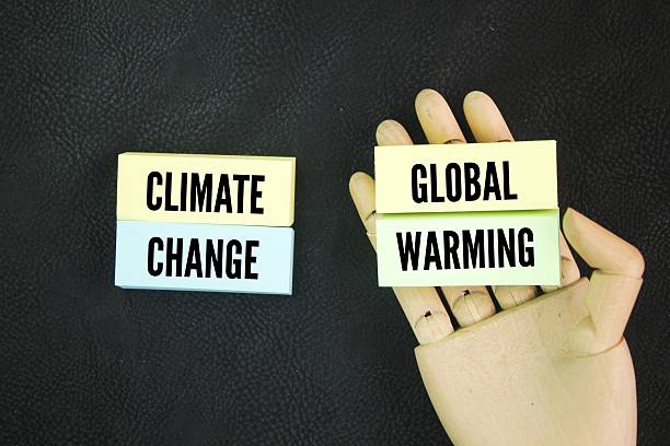 istock Colored paper with the words climate change or global warming. global warming is just one aspect of climate change 2218852246