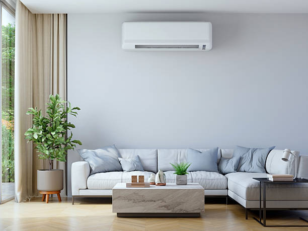istock Modern living room interior with air conditioning.Concept for advertising. 3d rendering 2218854649